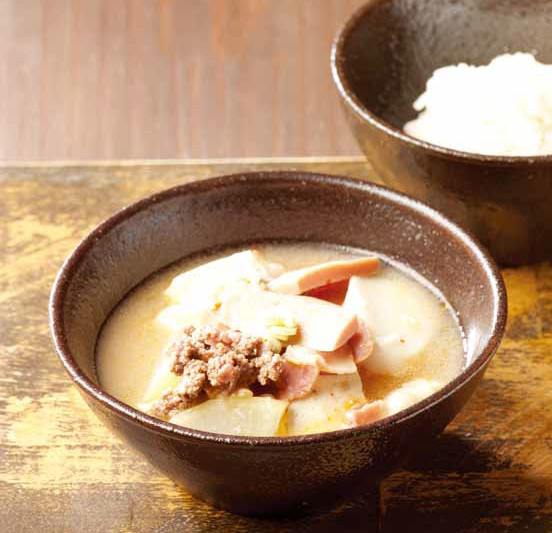 Budae Doenjang Jjigae (Korean Army Base Soybean Paste Stew)