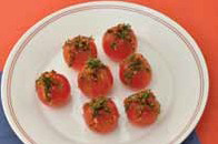 Bangul Tomato Sobagi (Korean Stuffed Cherry Tomato Kimchi)