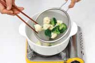 Broccoli Cauliflower Salad with Soy Milk Yogurt Sauce