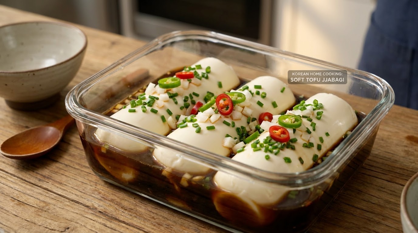 Soft tofu jjabagi